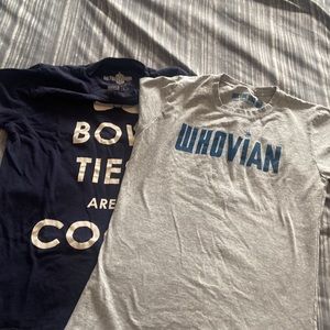 Dr. Who bundle of 2 women shirts